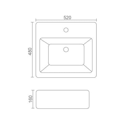 MRBEAR - 四方碗盆 / PMA-10692