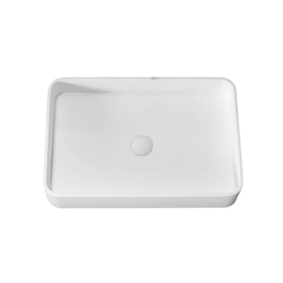 IDEAVIT - 人造石獨立方型薄邊面盆 - K-519C-T-SK1