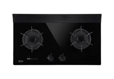 Rinnai林內-檯面式彩焱玻璃雙口爐-RB-L2620G(B)4
