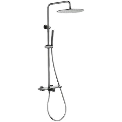 DE.系列 - 石紋板設計鐵灰黑色淋浴花灑 /  DK-1098526