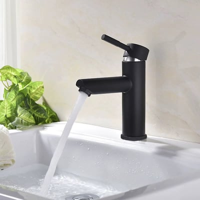 K-BOSS-烤漆霧黑色 面盆龍頭-CPS-2117BK1