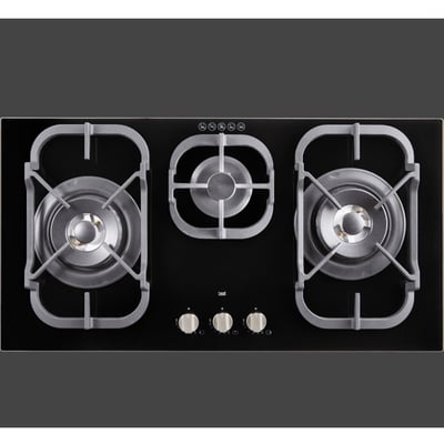 黑玻三口高效能瓦斯爐GH90551