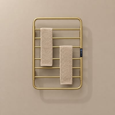 VELIANO - 暖域｜六桿梯形式 / 導圓角智慧毛巾架 (方管) / 電熱毛巾桿 VO - 559S.9 - S / B / GD2