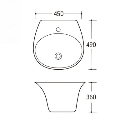 CASSIDO - 壁掛式面盆全系列  /  BW-003 ~ 006 / BW-008 / L112~4-110