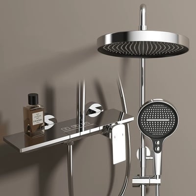 IDEAVIT - 按鍵式切換模式淋浴花灑柱龍頭 - KM-1189451