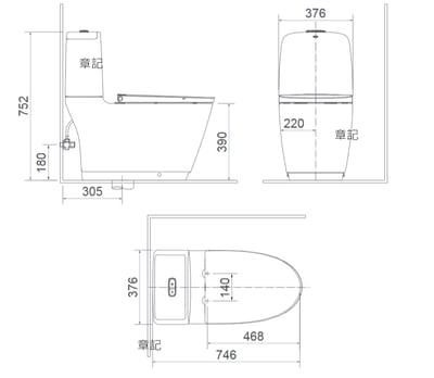 日本INAX-感應式馬桶-ATC-832VN-TW2