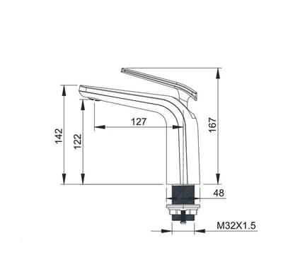 DE系列 - 艾菲系列面盆龍頭 - YG-1002555