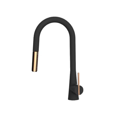 FLEAKER廚房無鉛伸縮龍頭-黑-龍頭系列 EA-211-GB6