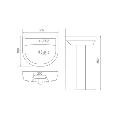 MRBEAR - NEW!!單孔面盆組 / P-1171B2