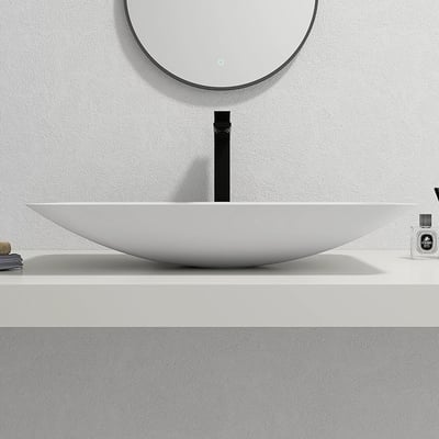 IDEAVIT - 人造石檯面型薄邊盆 - K-019L-T-UP5