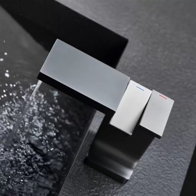 DE系列 - 鋼琴按鍵面盆龍頭  / J-2305.KS  鐵灰黑3