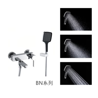 RONCRAX - IDEAVIT8 精緻出水切換龍頭 / 多款蓮蓬頭可選 / RN-105232-K-1 / RN-105235-0單瀑布款1