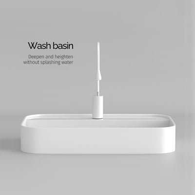 IDEAVIT - 橢圓弧角 / 薄邊台上盆 - KW15103-B (盆上龍頭 / 無溢水口)1