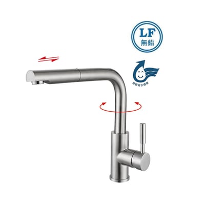 CPS - K-LF412 廚房抽拉伸縮龍頭 / CNS8088 LF無鉛認證1