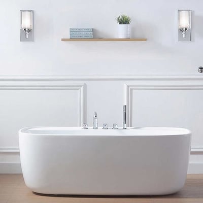 IB系列 - 缸上型多件式浴缸龍頭平台款 - 獨立無縫一體成型奈米缸 / IDE-6665S1