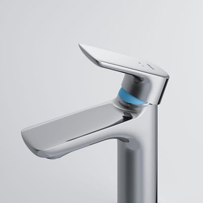 INAX - 單槍亮面 / 電鍍鉻色面盆龍頭 - LFV-612S4