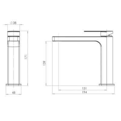 DAY&DAY 日日 - OPHIR 浴室無鉛龍頭-鍍鉻X白 - EA-021-CW3