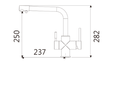 T.A.P. - 無鉛廚房龍頭(霧感黑) / TAP-1065152