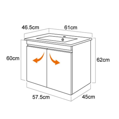 一體成型盆櫃組 L0160/90605