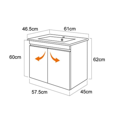 一體成型盆櫃組 L0160/90609