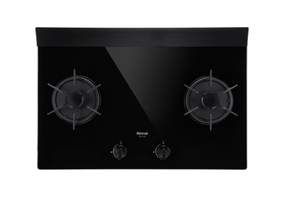 Rinnai林內-檯面式彩焱玻璃雙口爐-RB-L2710G(B)4