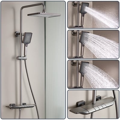 2024 IDEAVIT - MANCHOSE新款流線外型設計按鍵切換淋浴花灑10