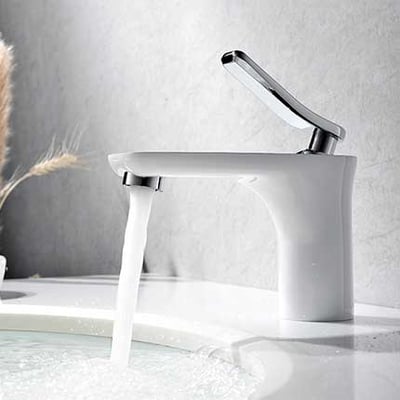 德國DE. - 白色主體撞色面盆龍頭  LD-1017.21