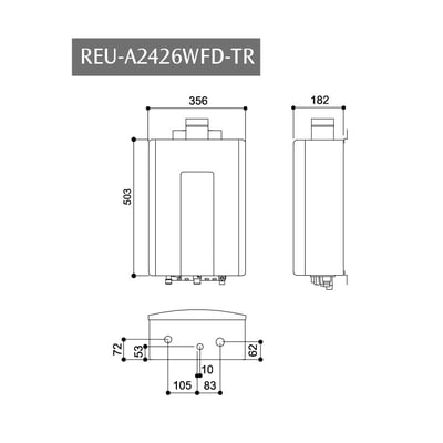 屋內型24L強制排氣熱水器-REU-A2426WFD-TR2