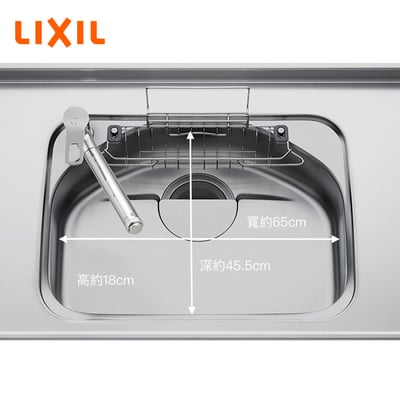 日本 LIXIL 靜音不鏽鋼水槽 65cm 下嵌式 / A0B4