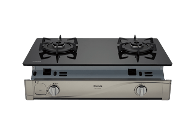 嵌入式感溫玻璃雙口爐-RBTS-Q230G(B)1