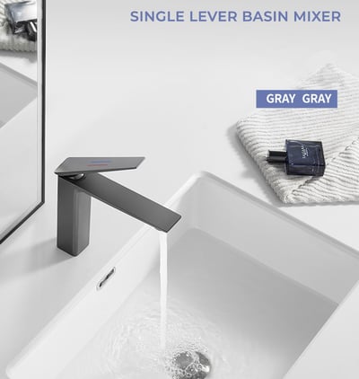 DE.系列 - 蘭德系列面盆龍頭 - 鐵灰黑 - CH10370126