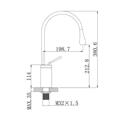 DE - 鵝頸龍頭 - 水滴型造型面盆龍頭 - G.8.565918