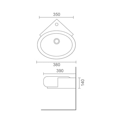 MRBEAR - 掛牆角落盆 / PMA-10372
