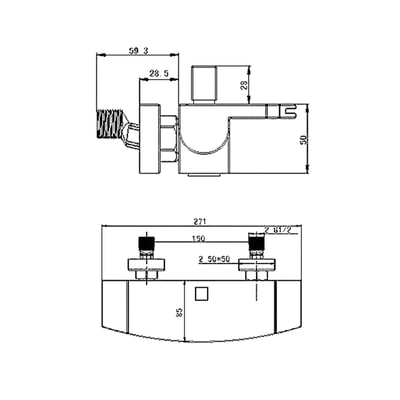 DE. / IDEAVIT 經典款瀑布龍頭 - LD-703.1R1  /  LD-711.1R323