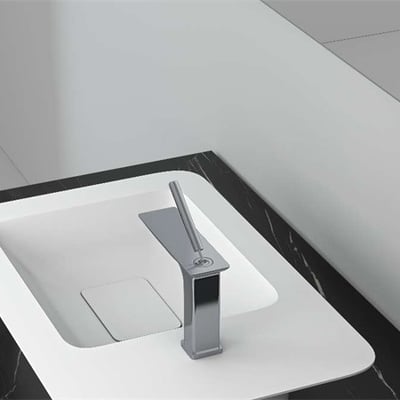 DE系列 - 方體細緻把手面盆龍頭 - BW-1003341