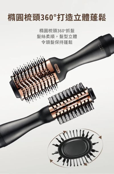 ｜TYMO｜VOLUMIZER 負離子熱風梳｜吹乾、順髮、造型、豐盈21