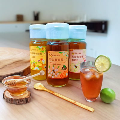 ｜嘟嘟家｜玉荷苞蜂蜜｜野生龍眼蜂蜜｜野生草本蜜｜優質大瓶裝3入組合+【獨家】再送精巧蜂蜜翅膀禮盒組乙組｜4