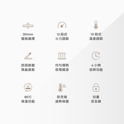 ｜AIWA 愛華｜IH變頻超薄電磁爐｜DCL-205.2
