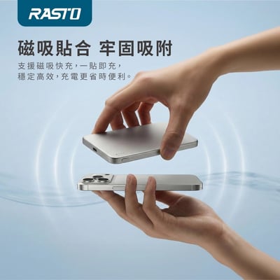 ｜RASTO｜RB69｜固態防爆羽薄0.69cm磁吸行動電源｜藏青色｜銀色｜橘色｜3色可選11