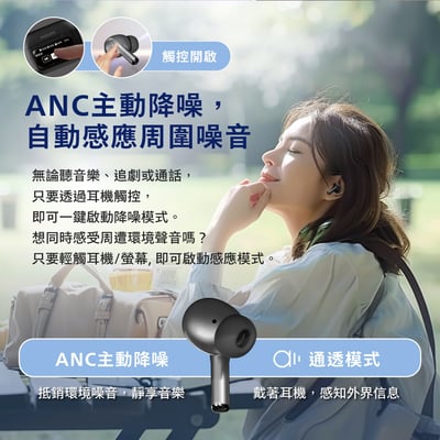 ｜PHILIPS｜AI智能全觸控螢幕｜ANC+ENC主動降噪｜藍牙6.0耳機｜TAT26303