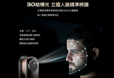 ｜arpha M1 3D人臉識別智慧電子鎖｜八合一靜音全自動含基本安裝｜獨家加贈原廠電池+手環+磁卡x4，市價5670｜13