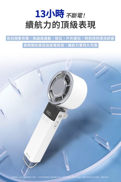 ｜預購｜LaPO二代｜沁冷多功能三用風扇｜手持、頸掛、桌立、冰鎮、照明｜LF-03｜8
