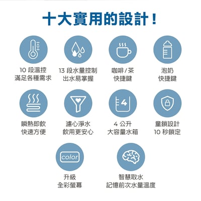 ｜AIWA 愛華｜4L免安裝超濾瞬熱式淨飲機｜AW-RE40UF-012
