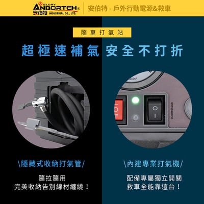 ｜安伯特｜戶外行動電源&救車｜110V 12V QC3.0救車｜戶外電源｜打氣｜照明｜露營｜防災｜停電｜10Ah升級款｜AD200002｜10