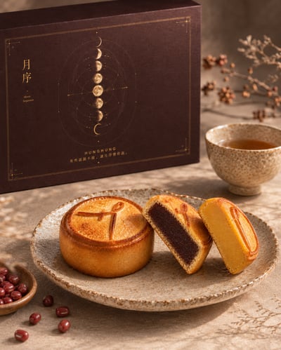 HUNGHUNG 2026 中秋限定《月序》雙味月餅6入禮盒(完售)8