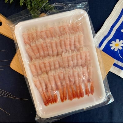 加拿大去殼帶尾甜蝦50p(7-7.4)/盤/高雄甜蝦批發1