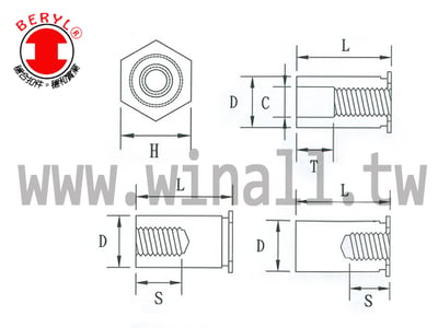 TSC 1 壓鑄螺母-鐵2