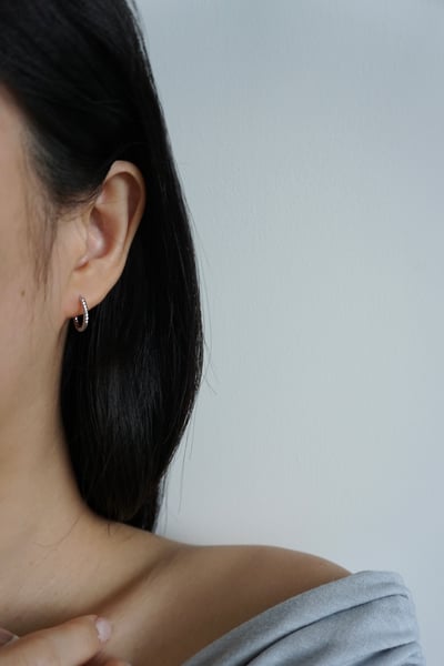 18K Twisted Hoop Earrings 編織圈圈耳扣4