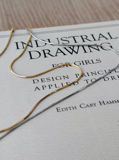 316L Thin Snake Chain Necklace 圓蛇骨項鍊2