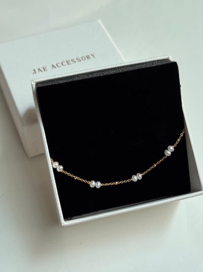 316L Natural Pearl Bracelet 迷你珍珠金豆手鏈5